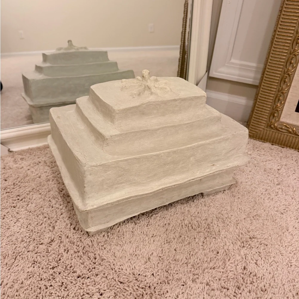 White Tiered Decorative Box
